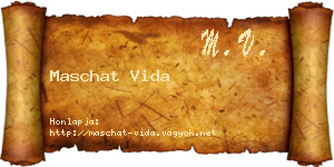 Maschat Vida névjegykártya